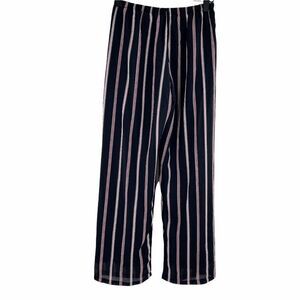 Pacsun Striped High Rise Palazzo Straight Leg Pant